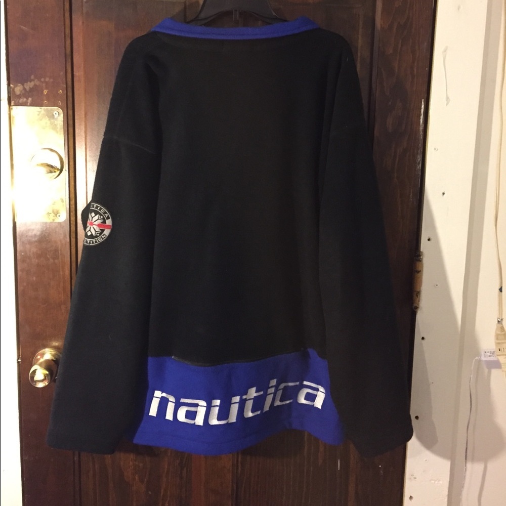 ❤️VINTAGE❤️ unisex nautica competition snowflake fleece - Picture 1 of 3